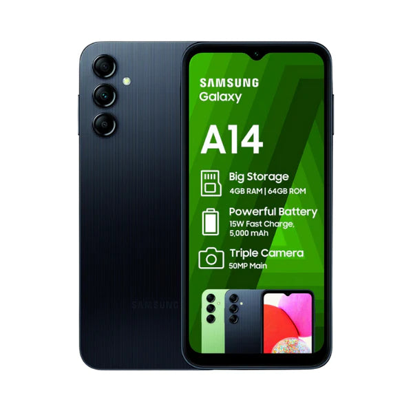Samsung A14 Sm-A145F Ds 64Gb Black Afa