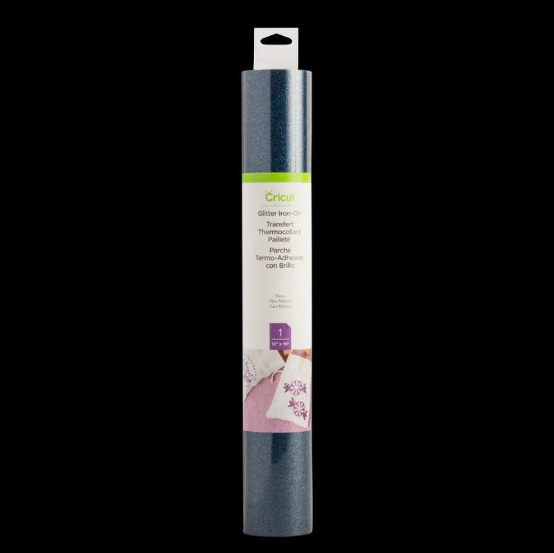 Cricut Iron-On Glitter Navy - Sparkle Up Your Creations! 2004527