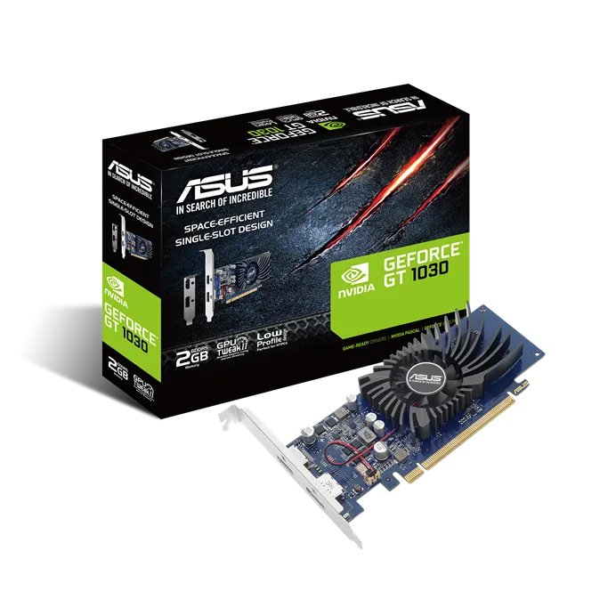 Asus Nvidia® Geforce Gt 1030 Pci Express 3.0 2Gb Gddr5 1Xhdmi 1Xdp.. With Low Profile Bracket.