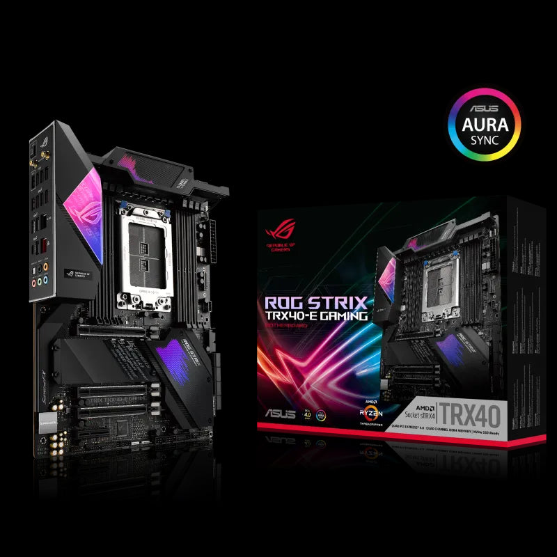 Asus Rog Strix Trx40-E Gaming - Trx40 Amd 8X Ddr4 3 X Pcie 4.0 X16 (X16 X16 X16) 1 X Pcie 4.0 X4 8X Sata 3X M.2 2-Way Sl