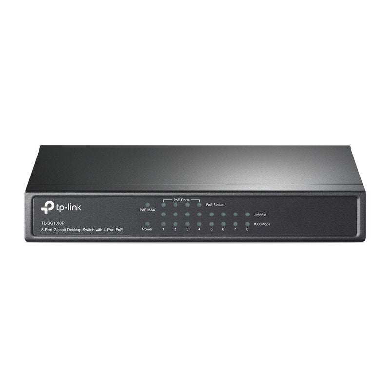 Tp-Link Tl-Sg1008P 8-Port Gigabit Desktop Switch With 4-Port Poe