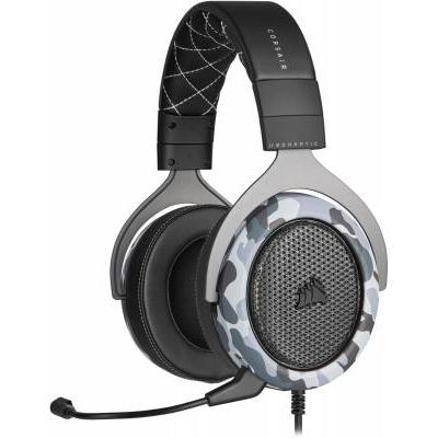 Corsair Hs60 Haptic Stereo Gaming Headset With Haptic Bass - Camo - Usb Pc Only.