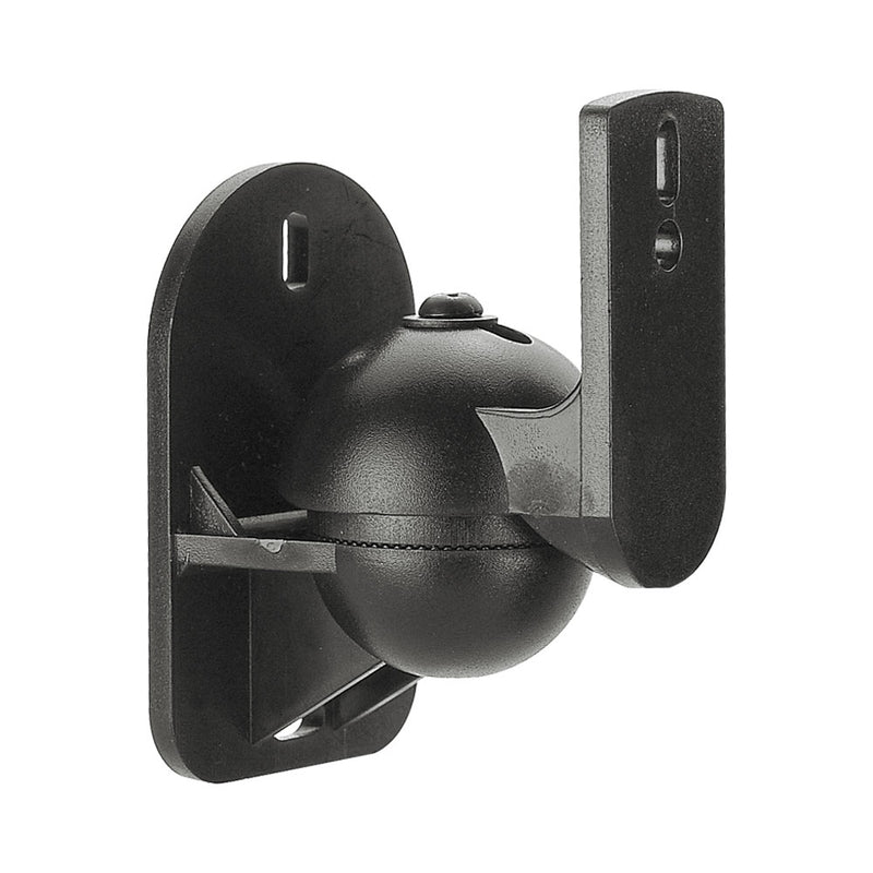Bracket - Swivel & Tilt Satellite Speaker Wall Mount - Fits Satellite Speaker With Single Dual Threaded Insert