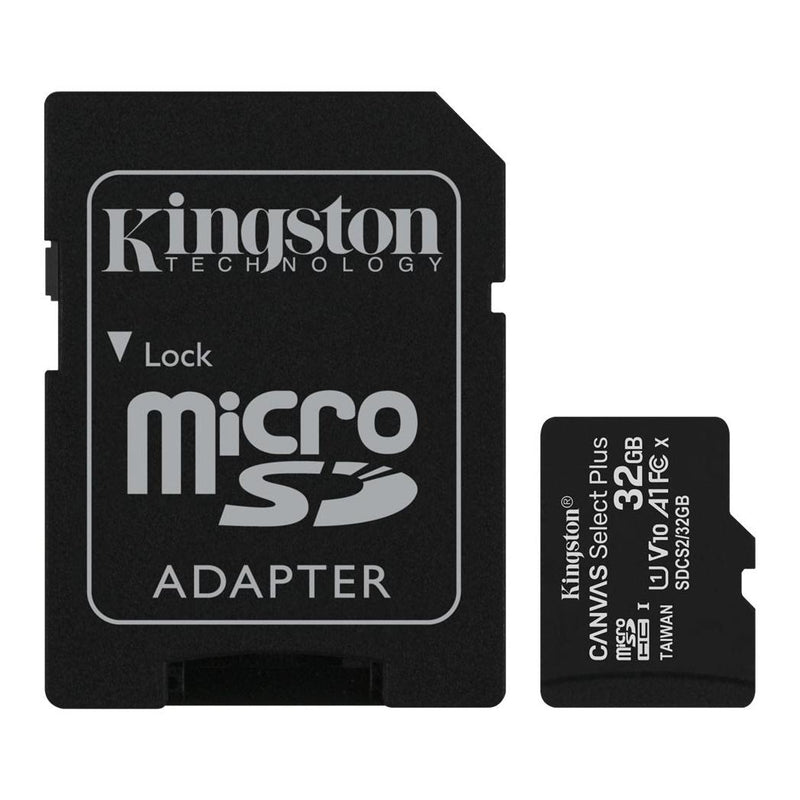 Kingston Micro Sd Card Canvas Select Plus 32Gb 100Mb S Limited Lifetime