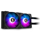 Gigabyte Aorus Liquid Cooler 280 All-In-One Liquid Cooler With Circular Argb Display Rgb Fusion 2.0 Dual 140Mm Argb Fans