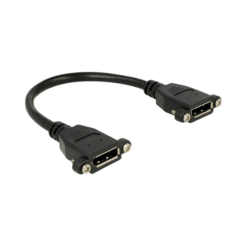 Delock Cable Displayport 1.2 Female - Displayport Female Panel Mount 4K 60 Hz