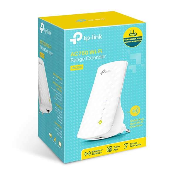 RE200 V5 AC750 Mesh Wi-Fi Range Extender Boosts wireless signal to previously unreachable or hard-to-wire areas flawlessly. EasyMesh-Compatible: Flexibly creates a Mesh network by connecting to an EasyMesh-compatible router for seamless whole-home cove...