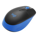 Logitech M190 Full-Size Wireless Mouse - Blue - 2.4Ghz - N A - Emea - M190