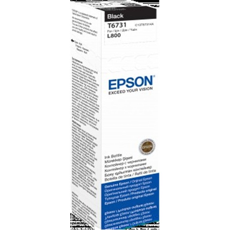 Ink Bottles Black 70Ml Ecotank L800 810 850 1800 Epson