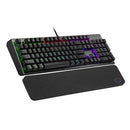 Cooler Master Ck550 V2 Rgb Keyboard; Blue Switches; Brushed Aluminum; Included Soft And Plush Wrist Rest; Abs Keycaps