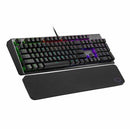 Cooler Master Ck550 V2 Rgb Keyboard; Blue Switches; Brushed Aluminum; Included Soft And Plush Wrist Rest; Abs Keycaps