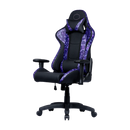 Cooler Master Caliber R1S Gaming Chair Purple Camo Recline Height Adjust Head And Lumbar Pillows Premium Materials Ergo