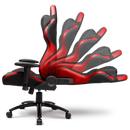 Cooler Master Caliber R2 Gaming Chair Red Recline Height Adjust Head And Lumbar Pillows Premium Materials Ergo
