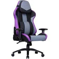Cooler Master Cm Chair R3; Black; Grey; Purple. Ergoo Chair; Lumbar And Neckrest Support. Adjustable; Memory Foam.