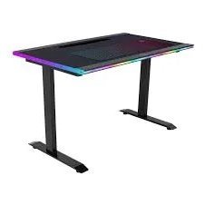Cooler Master GD120 A-RGB Gaming Desk 30th Anniversary Edition Compact Ergonomic Gaming Desk Allowing ARGB Lighting Sychronization With MASTERPLUS+ APP And Built With Cable Management Tray And Up To 100KG (MAX) - Black Colour