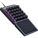Cooler Master Coolermaster Control Pad  24 Gateron Red Switches  Rgb  Aimpad Technology  Brushed Aluminum  Wrist Rest  Reprogrammable Keys