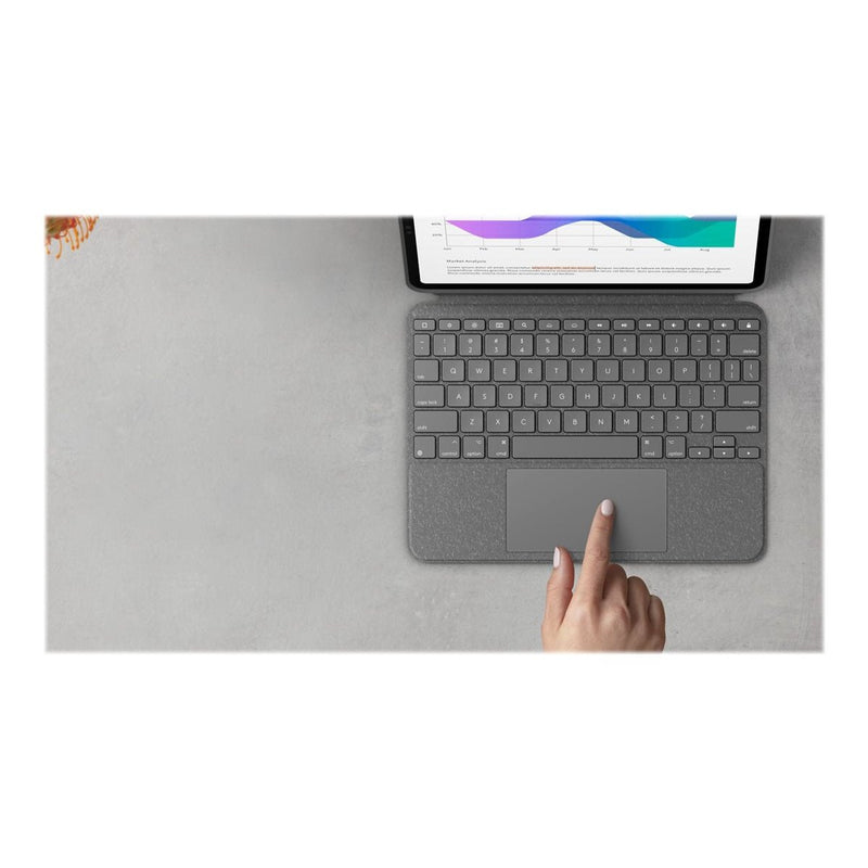 Logitech Combo Touch For Ipad Pro 11-Inch (1St, 2Nd, 3Rd And 4Th Gen)-Grey-Us-N A-N A-Intnl-973-Emea