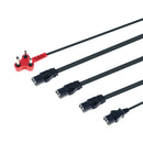 5M Multi-Headed Dedicated Power Cable - 4X Iec