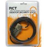 Rct Nl-N03Ka 4 Digit Notebook Security Lock With Kensington Security Slot Adaptor For Notebook Without Lock Slot - 1.5M