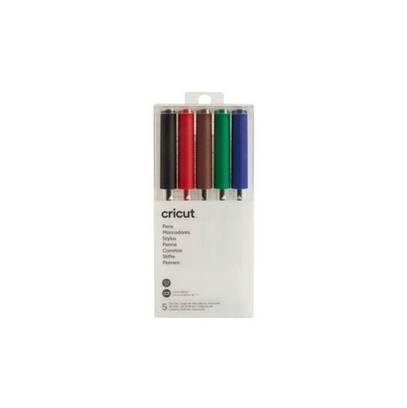 2007643 - Cricut Explore + Maker Extra Fine Point Pen Set 5-Pack (Basics).