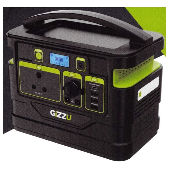 Gizzu 518Wh Portable Power Station, Retail Box, 1 Year Limited Warranty