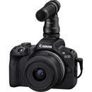Canon R50 Body + Rf-S18-45Mm F4.5-6.3 Is Stm;Batt; Charger; Dm-100 Mic; Bluetooth Tripod; 64Gb Sd