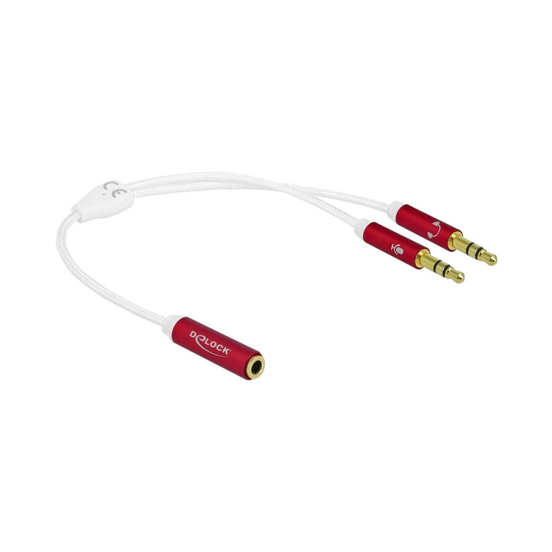 Delock Stereo F 3.5Mm To 2X St M 3.5 Cable (66523)