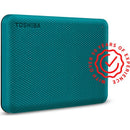 Toshiba Storage Canvio Advance 2Tb Green Usb 3.2 Gen 1 Usb Powered 2 Year Warranty.