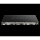 D-Link 48 Ports 10 100 1000Mbps Poe + 4 Ports 10G Sfp+ Smart Managed Switch