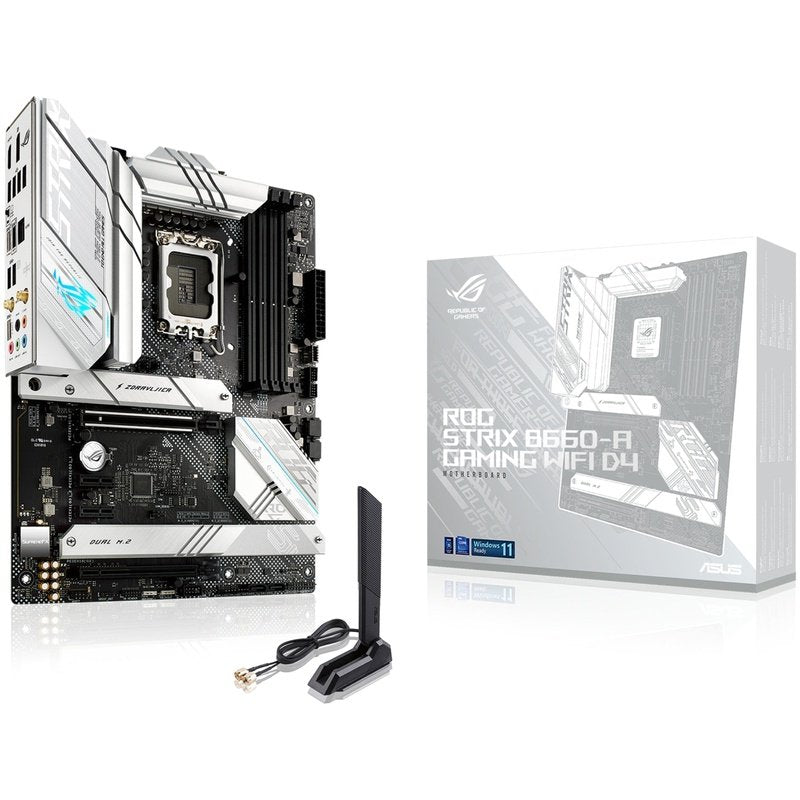 Asus B660 4Xdimm Max.128Gb Ddr4 1Xpcie 5.0/4.0X16 2Xpcie3.0X16 1Xpcie3.0X1 3Xm.2 4Xsata 6Gb 1Xdp 1Xhdmi 7Xusb 2Xtype-C Raid.