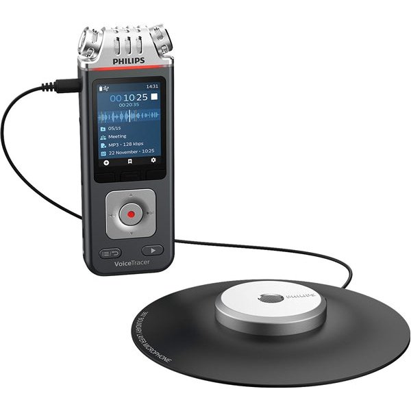 Dictation Device 8Gb 88 Days Mem 360' Recording Mp3 Meetings Smartphone App Philips (1 X 360' Microphone)