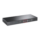 Tp-Link Tl-Sl1218Mp 16-Port 10 100Mbps Poe+ Plus 2-Port Gigabit Rackmount Switch With 2 Sfp Slots