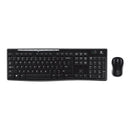 LOGITECH MK270 WIRELESS MOUSE & KEYBOARD COMBO - BLACK