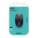 Logitech M190 Full-Size Wireless Mouse - Blue - 2.4Ghz - N A - Emea - M190