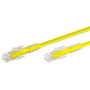 Linkqnet Rj45 Cat6 Anti-Snag Moulded Pvc Network Flylead - Yellow - 0.5M