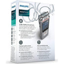 Dictation Device 8 Gb 88 Days Mem Micro Sd Slot Lectures Interviews Philips