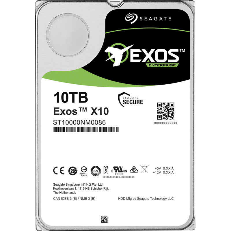 Seagate 10Tb 3.5 Exos Enterprise Hdd Sata3 256Mb