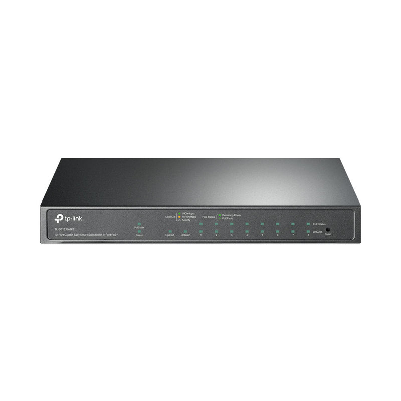 Tp-Link Tl-Sg1210Mpe 10-Port Gigabit Easy Smart Switch With 8-Port Poe+