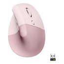 Logitech Lift Vertical Ergonomic Mouse - Rose Dark Rose - 2.4Ghz Bt - N A - Emea - On+Offline,B2C