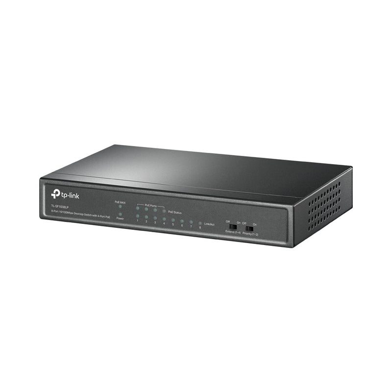Tp-Link Tl-Sf1008Lp 8-Port 10 100Mbps Desktop Switch With 4-Port Poe