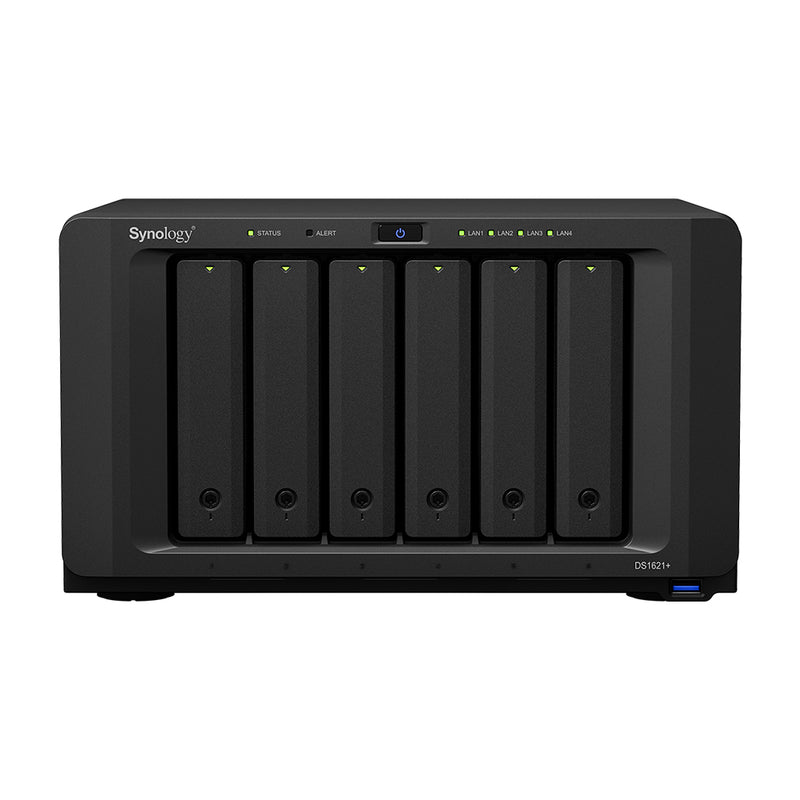 Synology Diskstation 6-Bay Nas (Up To 16-Bay) Quad-Core 2.2Ghz 4Gb Ddr4 Ecc Ram (Up To 32Gb) 4X Gbe Lan 3X Usb3.0 2X Esata