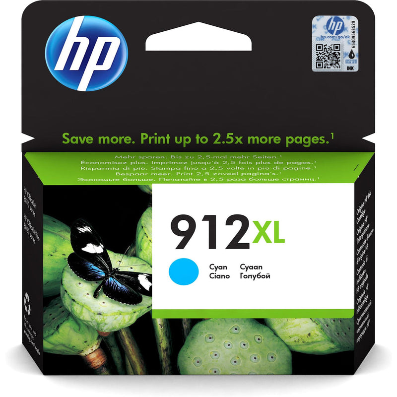 Hp Consumables Hp 912Xl High Yield Cyan Original Ink Cartridge ~825 Pages