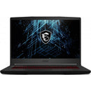 Msi Gf63 Thin 11Sc Black 15.6'' Fhd 60Hz Gtx1650 Max Q 4Gb I7-11800H 8Gb Ram 512Gb Ssd Win10 H Bag 2Yr. Warranty