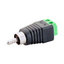 Rca Male To 2-Pin Screw Terminal Adapter
