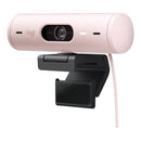LOGITECH BRIO 500 FULL HD 1080P WEBCAM WITH LIGHT CORRECTION ROSE