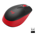 Logitech M190 Full-Size Wireless Mouse - Red - 2.4Ghz - N A - Emea - M190