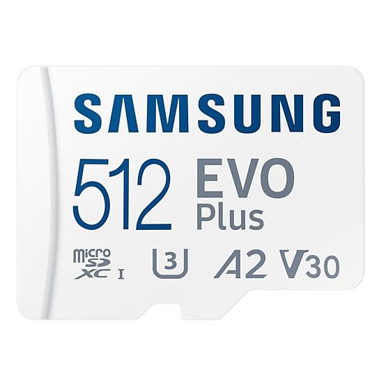 SAMSUNG PRO PLUS MICROSDXC 512GB 10YR WARRANTY