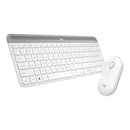 Logitech Slim Wireless Keyboard And Mouse Combo Mk470 - Offwhite - Us Int'L - 2.4Ghz - N/A - Intnl