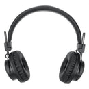 Manhattan Sound Science Bluetooth On-Ear Headset - Bluetooth 5.0 Microphone Integrated Controls FM Radio MicroSD Card Slot 3.5 mm AUX Port Lightweight On-ear Design Black 1 year Limited Warranty