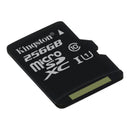 Kingston 256gb Microsdhc Canvas Select 80r Cl10 Uhs-i Card + Sd Adapter